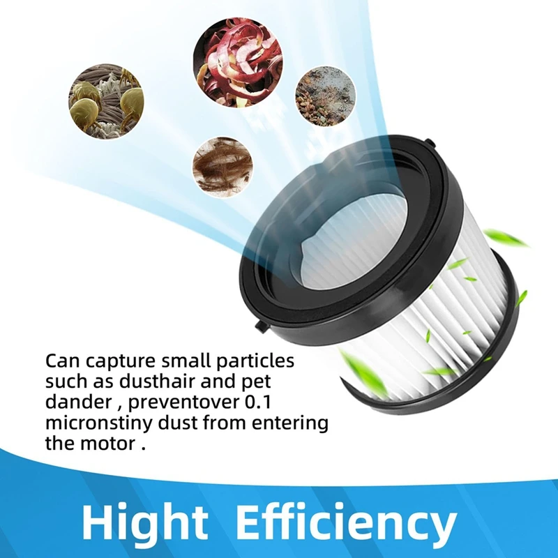YCOC-DCV5011H فلتر HEPA بديل متوافق مع مكنسة كهربائية لاسلكية DEWALT 20 فولت DCV501HB مع مرشحات الأكمام الرغوية