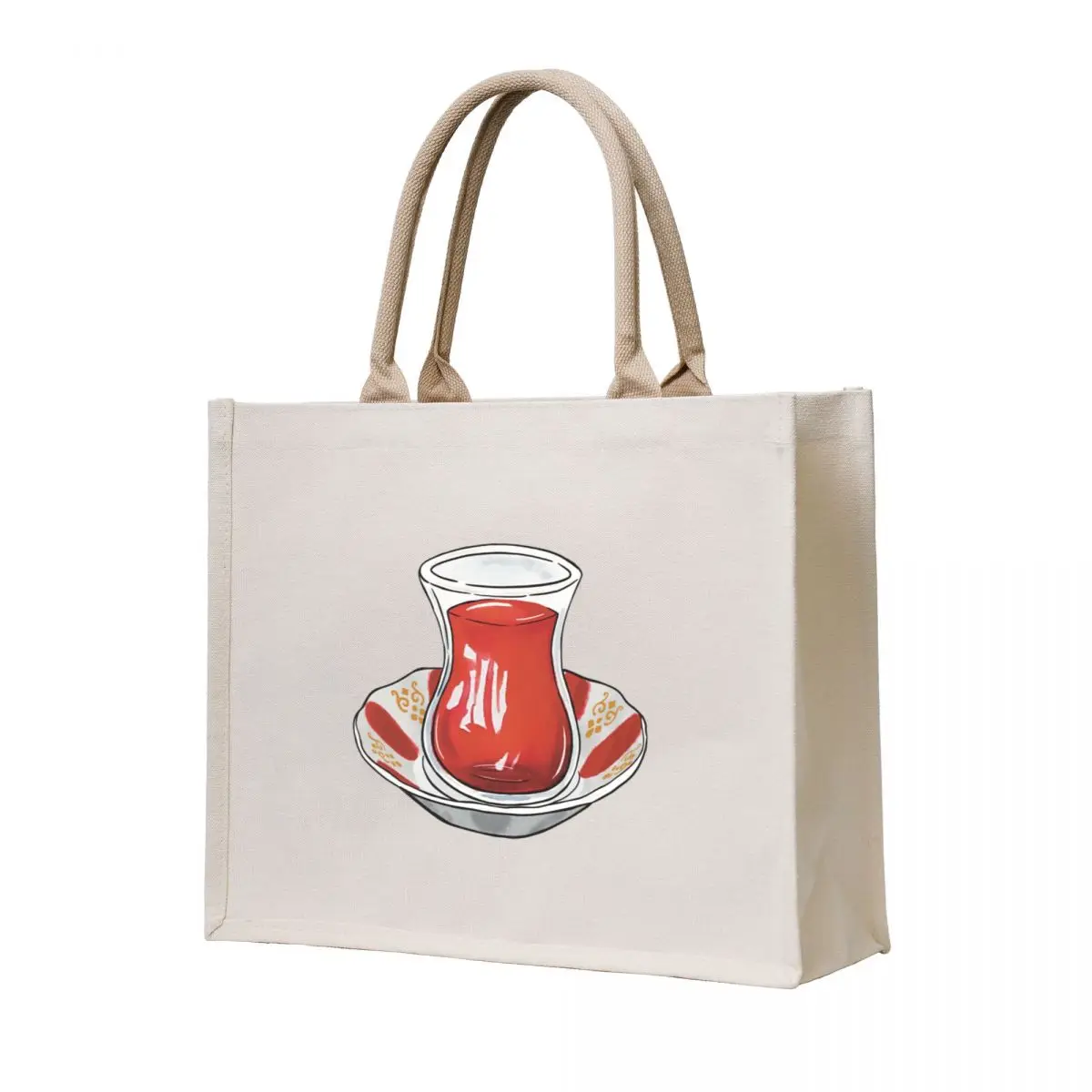 

Turkish tea Tote Bag Shopper bag tote bag university hand
