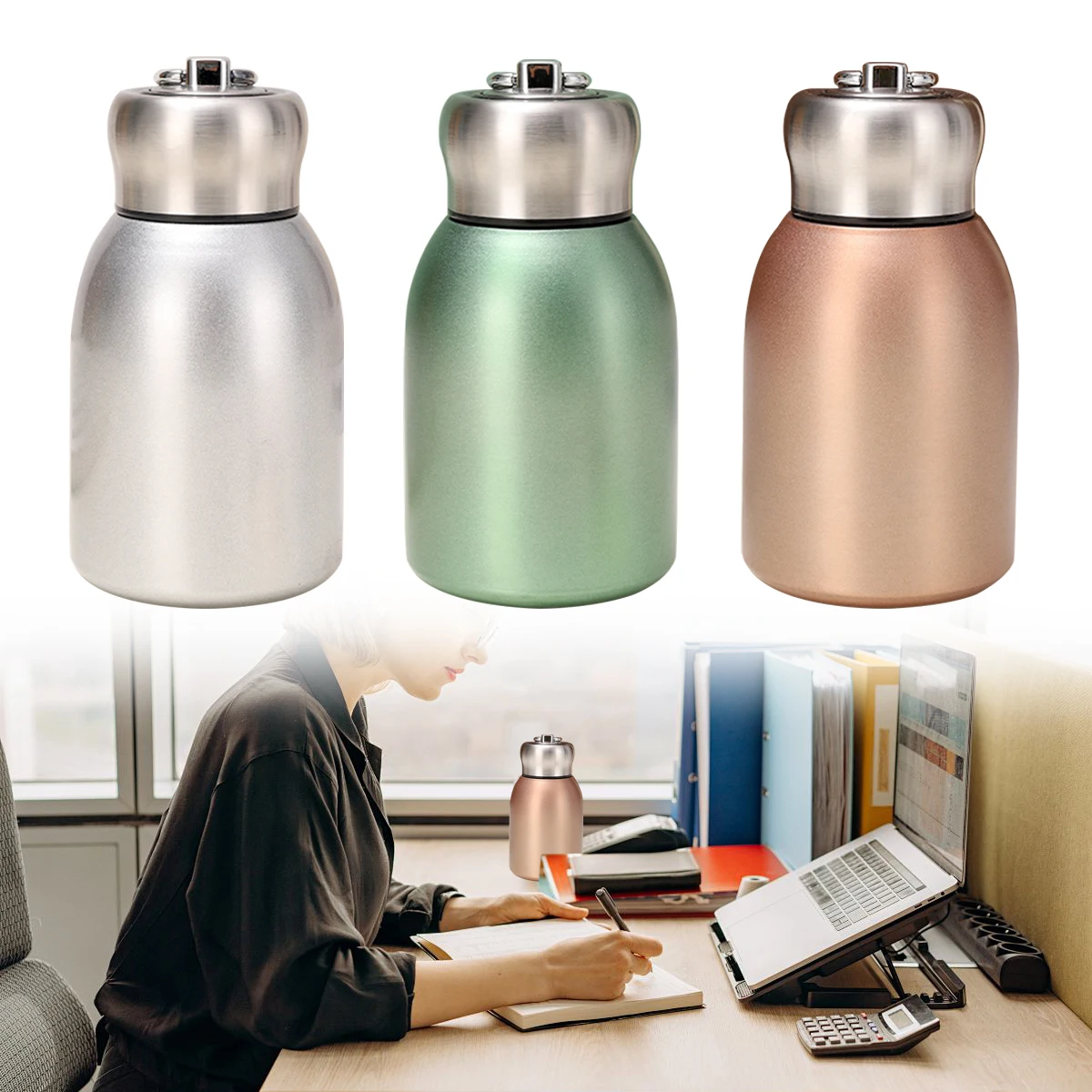 

1pc 304 Stainless Steel Insulated Cup, Small Capacity, Compact, Double-layer Vacuum Pocket Cup Thermos Three Optional Colors