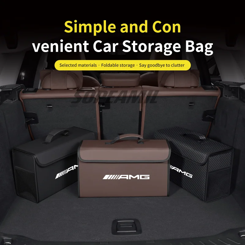 

Car Trunk Storage Box Foldable Stowing Tidying Bag Mercedes Benz AMG A B C E S Class A35 A45 C43 CLA CLS ML GLA GLB GLC GLK GL