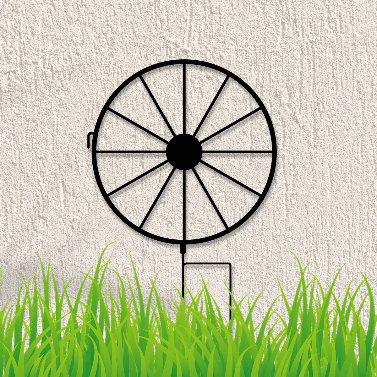 1PC Windmill Garden Decor for Outside Garden Stakes for Spring Decor Metal Yard Art for Outdoor Lawn Backyard Porch Decorations