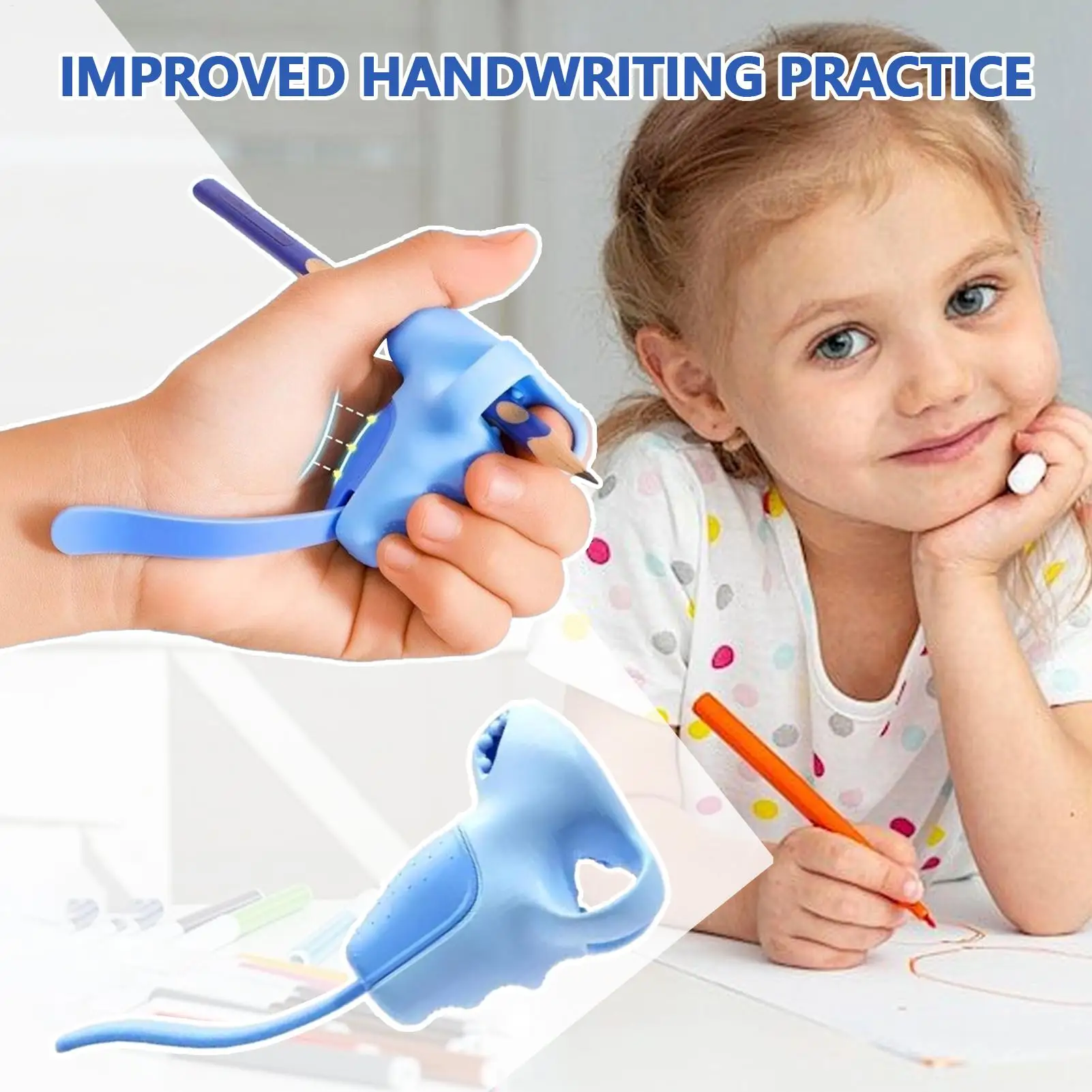 Correct Hook Wrist PosturePencil Grips Comfortable Convenient Pen Holding PostureCorrector Learning Aid Writing Training Tool