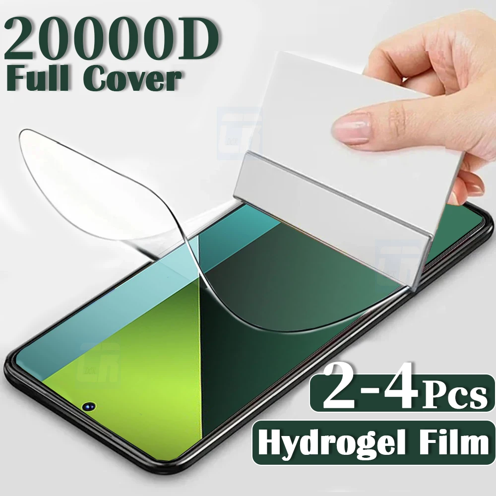 2-4Pcs Soft Silicone Hydrogel Film For Xiaomi Redmi Note 13 12 11 10 9 Pro Screen Protectors For Redmi Note 12S 11S 10S 9S 8T