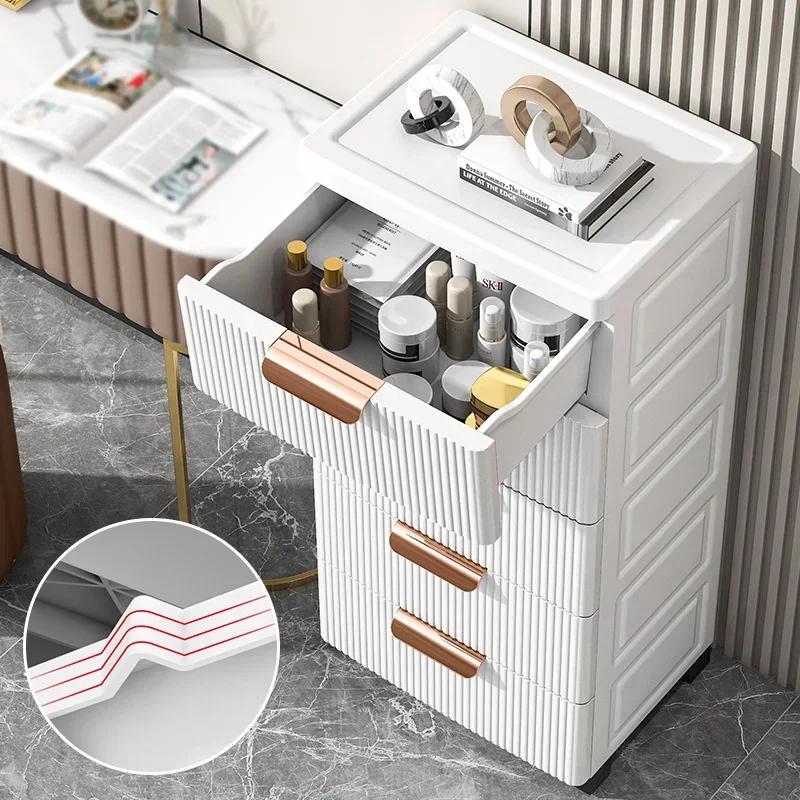 Promotion 38cm Light Luxury Bedroom Storage Drawer Household Debris Storage Cabinet Baby Toys Clothes Wardrobe Divider Organizer