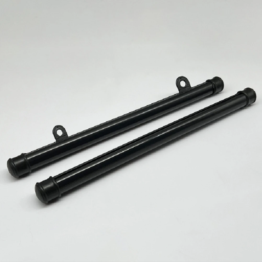 

2pcs Poster Hanging Flagpole PVC Black Round Material Stylish Design Easy Installation Versatile Display Indoor Outdoor