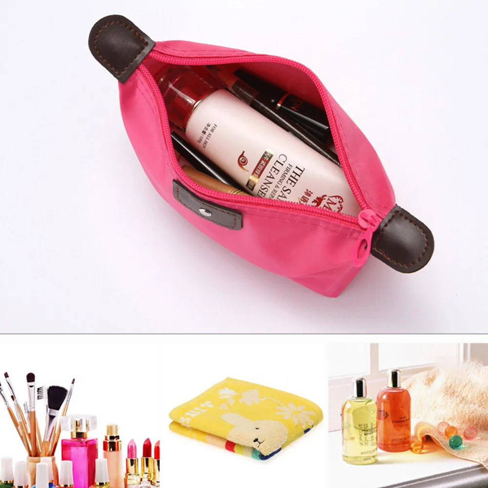 Reise Kosmetik Tasche Tragbare Bunte Wasserdicht Make-Up Lagerung Tasche Geldbörsen Frauen Zipper Make Up Organizer Mini Lagerung Kupplung