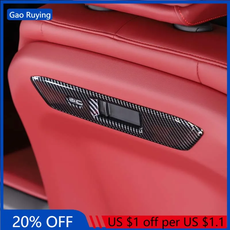 

Gao Ruying For BMW X3 G45 2025-2026 ABS Carbon Fiber Car Front Seat Back Decorative Cover Interior Car Accessories