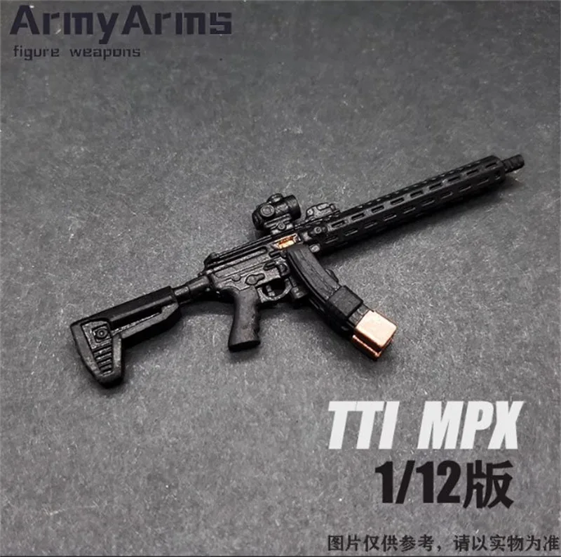 

ArmyArms 1/12 Soldier Weapon Accessories TTI MPX Model Toy Fit 6'' Action Figure Body In Stock