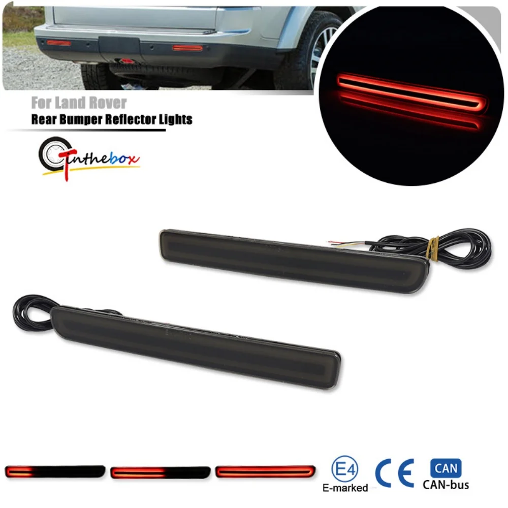 

Red LED Rear Bumper Reflector Tail/Brake/Turn Signal & Fog Lights For Land Rover Discovery 3 LR3 4 LR4 Range Rover Sport L320