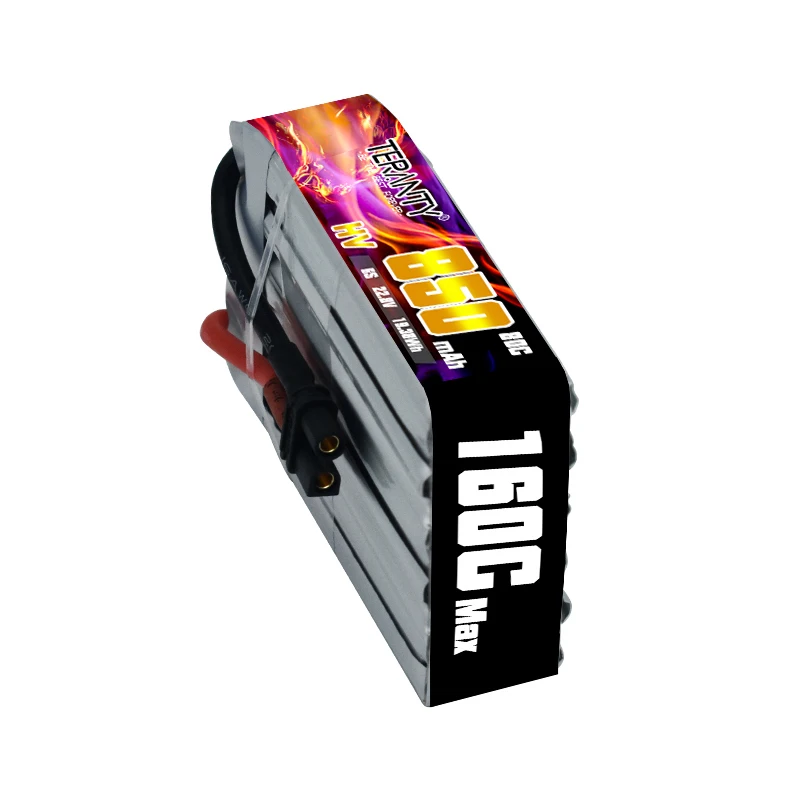 TERANTY-Bateria Lipo Recarregável para Helicóptero RC, FPV Racing Drone Parts, Original, 6S, 22.8V, 80C, 160C, 850mAh