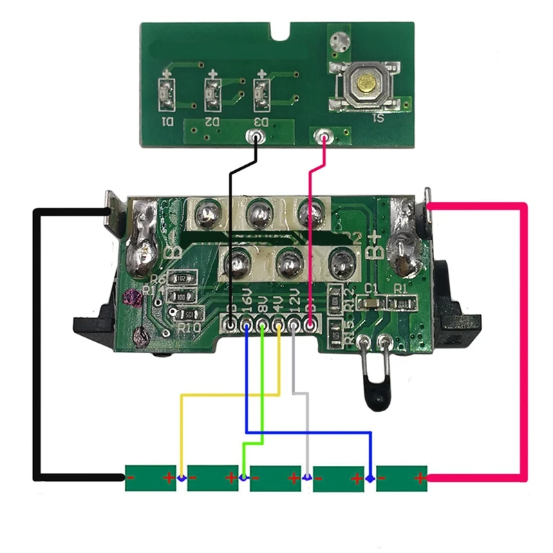 5X21700 DCB200 Li-Ion Battery Plastic Case PCB Charging Protection Circuit Board Box Shell For Dewa Lt 18V 20V 4Ah Tool