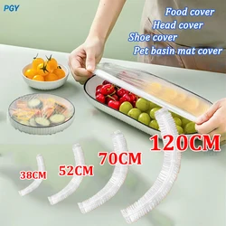 Disposable Food Cover 120/70/52/38CM  Lengthening Dust Food Grade Elastic Lids Wrap Shoe Cover Shower Headgear Bowls Caps Saver