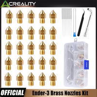 Creality Ender 3 Brass Nozzle,25Pcs 0.4MM for Ender 3/Ender 3 V2/Ender 3 Pro/Ender 3 Max /Ender 5/CR 10 Series 3D Printer Nozzle