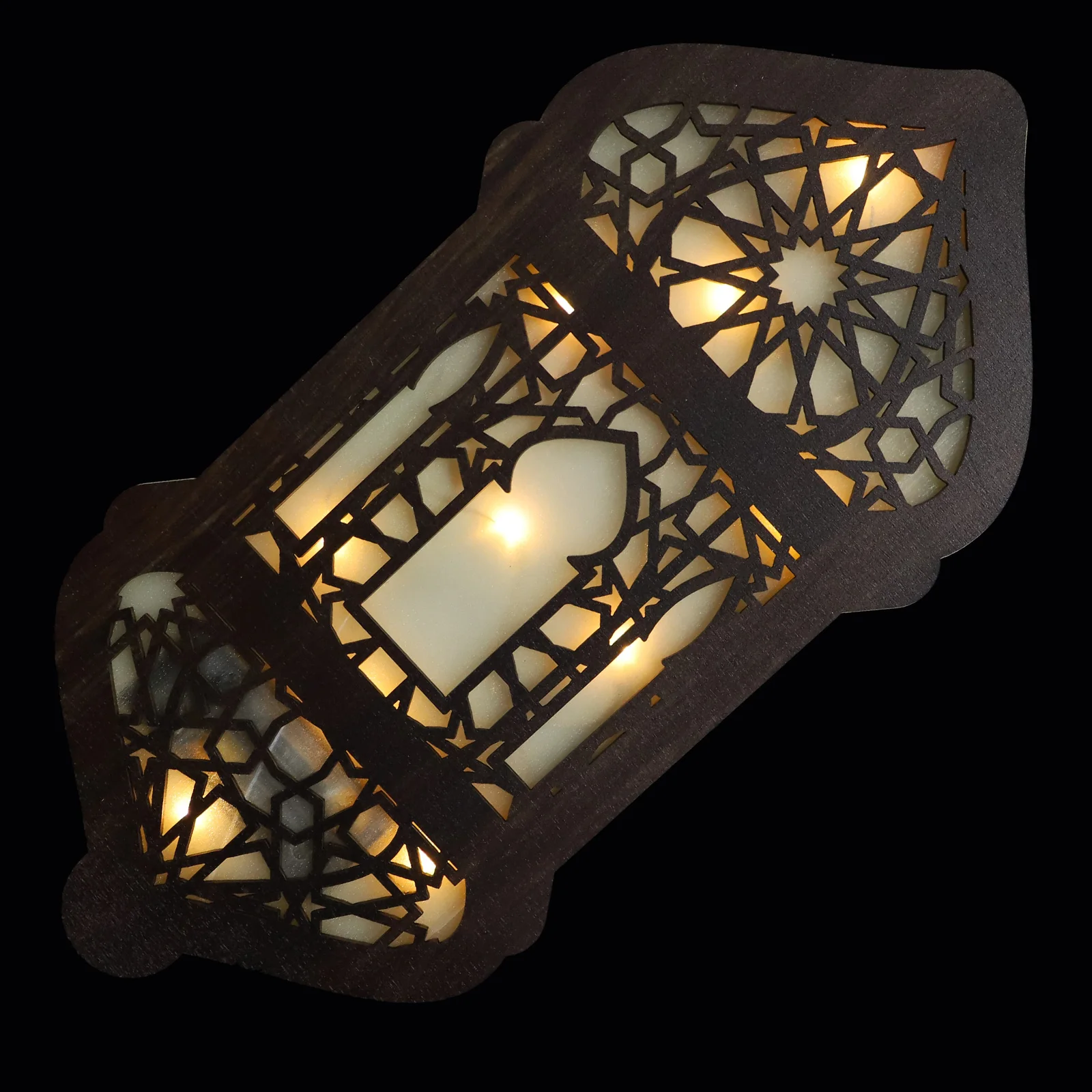 

Wooden Light Ornament Vintage Wood Wall Decor Vintage Wood Wall Decoration Home Decor Festival Bedroom Solar Lighting Outdoor