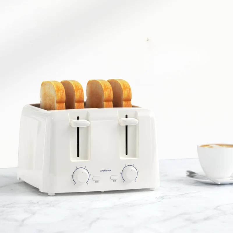 Bread Machine Toaster Household Toaster Multi-Function Automatic Breakfast Toast 4 Pieces Baking Heating