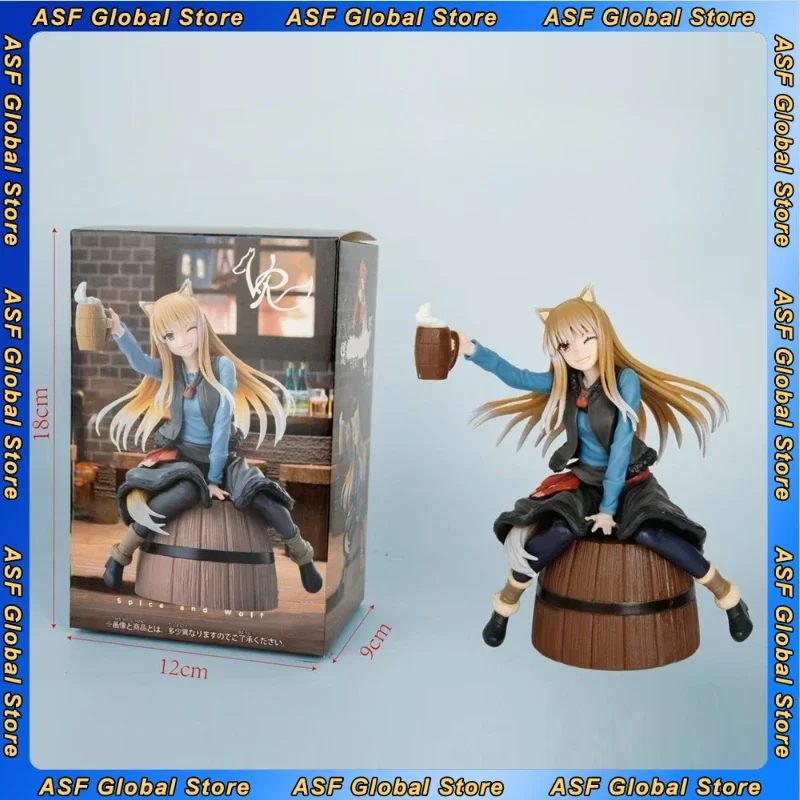 

15cm New Spice and Wolf Holo Anime Figure Peripheral PVC Model Beautiful Girl Statue Desktop Decoration Ornaments Kid Gift Toys