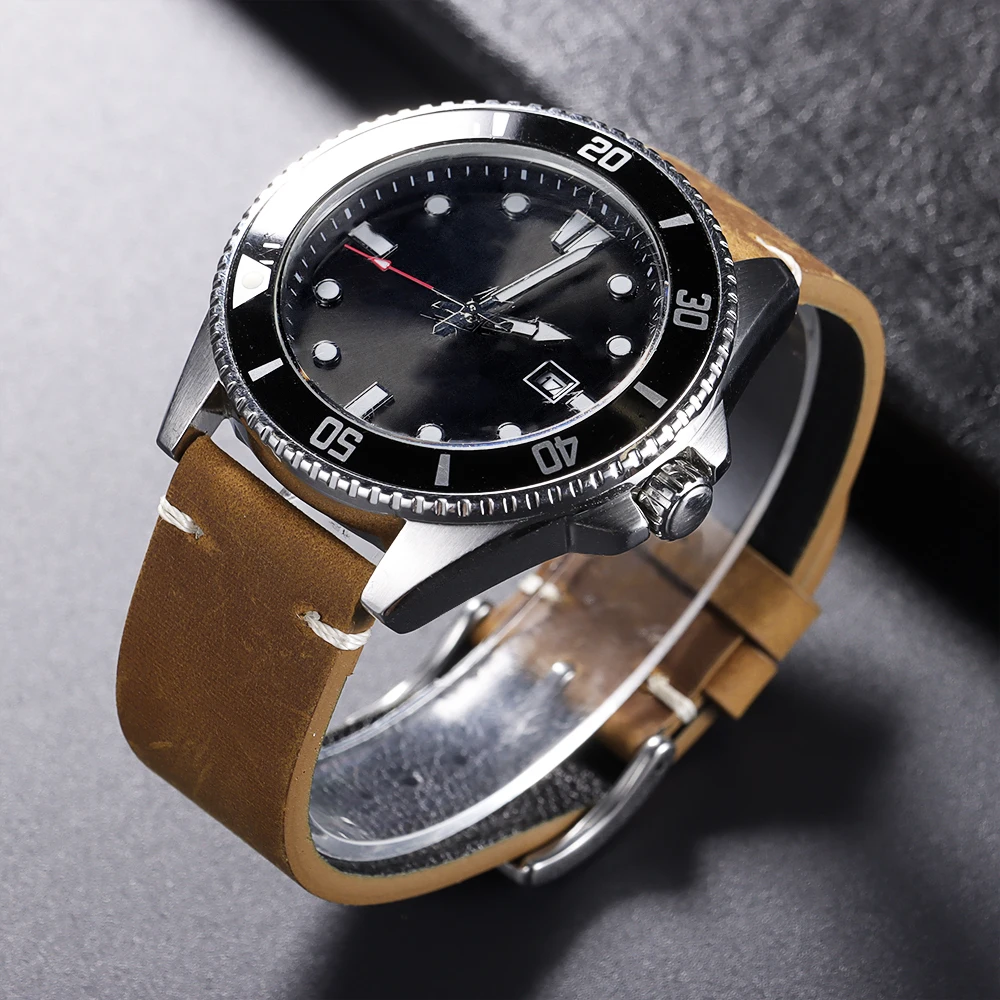 18mm 20mm 21mm 22mm Öl-Wachs-Leder-Uhrenarmband Braun Weiches Vintage-Armband für Herren Handgefertigtes Genähtes Rindslederband für Omega-Uhren – Detail 18