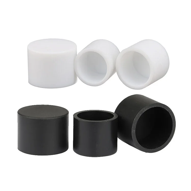 1~50Pcs 3mm~102.5mm Black/White Soft Silicone Rubber Round End Cap Dust Seal Protection Gaskets for Pipe Bolt Furniture