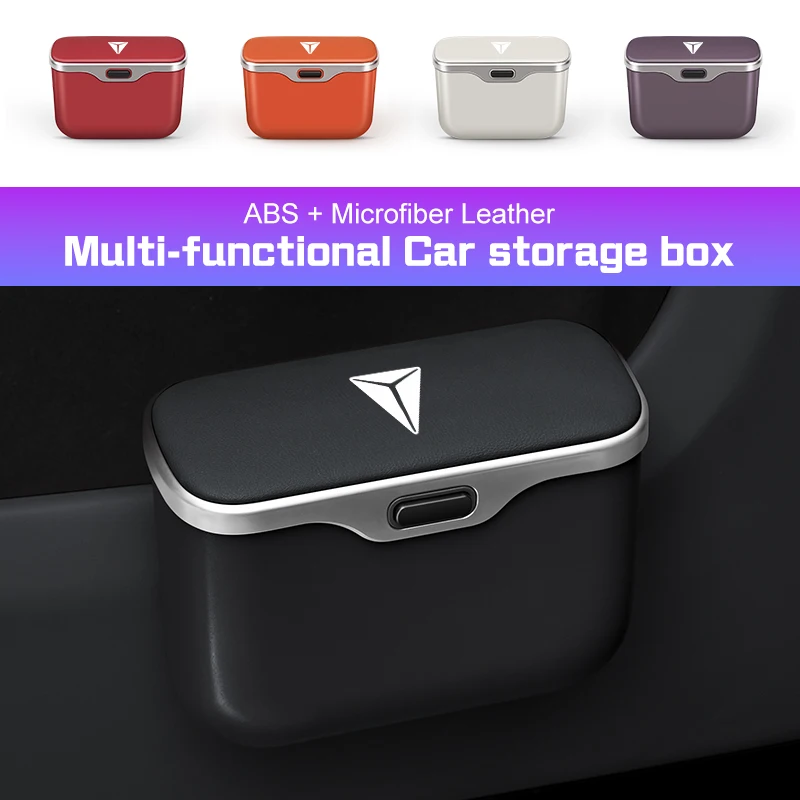 For Changan Deepal S7 S07 SL03 S05 G318 S09 Car Garbage Bin Trash can Door Side/Seat Back Hanging Storage Box Car Accessories