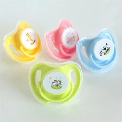 Cute Cartoon Animal Pattern Pacifier Soothe Nibbler Newborns Edible Silicone Feeder Teethers Nipples for 0-3Y Baby Teat Items