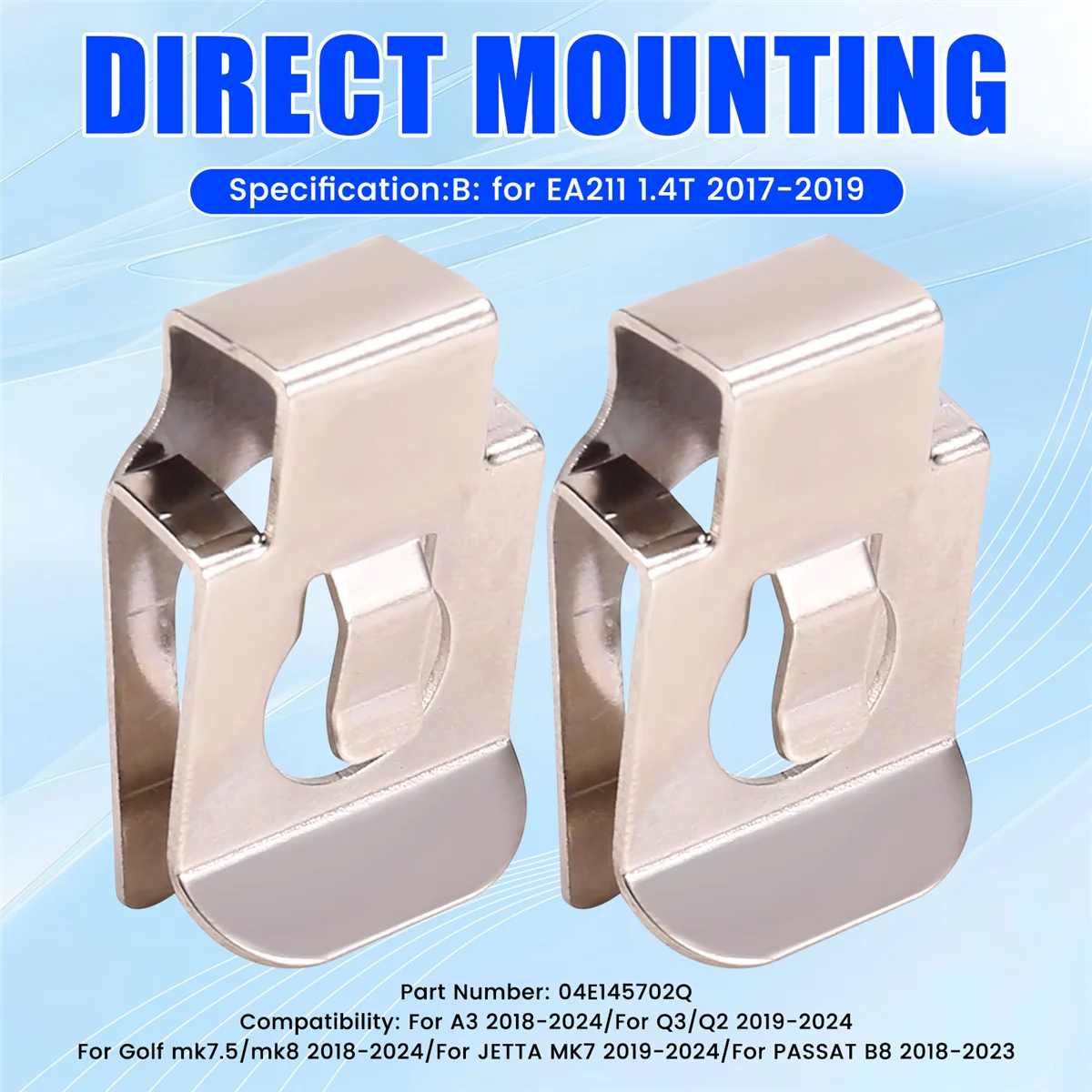 2 قطعة V-EA211 1.4T محرك توربو كليب حل الضوضاء للجولف 7.5 B