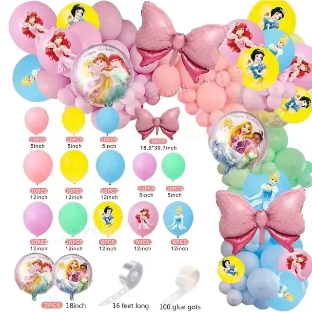 Pink Princess Birthday Party Decorations Set with Candy Gift Boxes Balloons Tablecloth Party Favors Baby Shower Decoration view 6