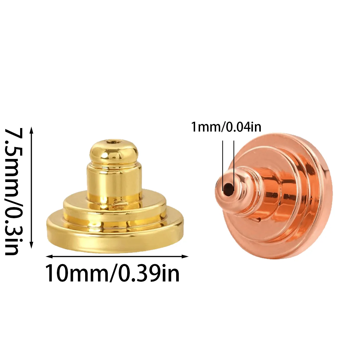 Supportive Earring Backs 4/10/20Pcs Convenient Earring Backings Easy Wear Ear Nut Jewelry Making Accessories for Women Girls
