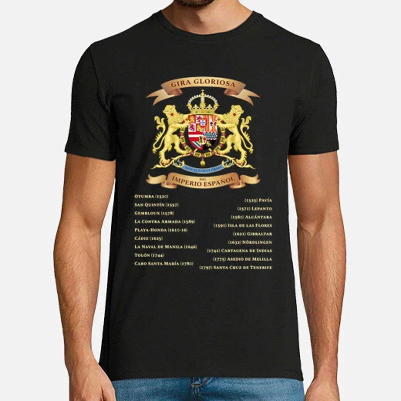 Glorious Tour of The Spanish Empire T-Shirt New Short Sleeve Casual 100% Cotton O-Neck Mens T-shirt