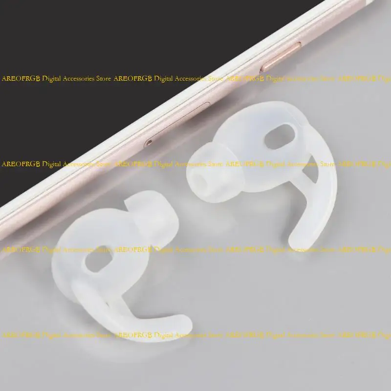 e21e 2pairs silicon silicone earhooks أذن براعم الأجنحة أجنحة للهواء 3 سماعات استبدال الأذن المضادة للانزلاق eartip
