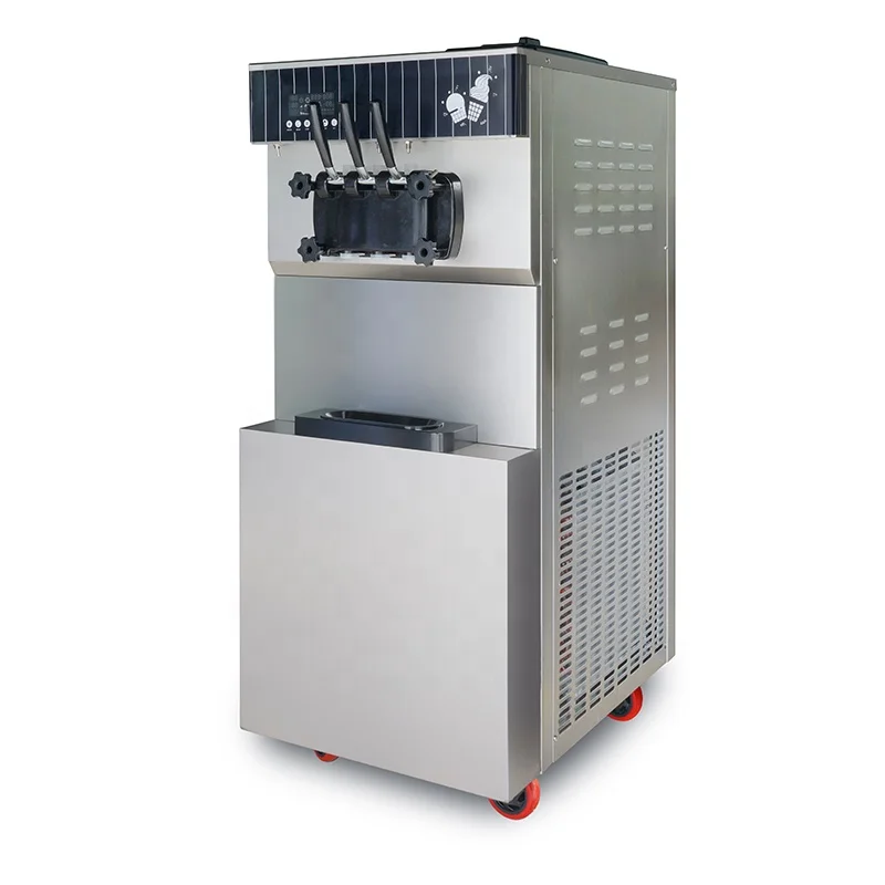 Commercial Ice Cream Machine New 220V/50Hz Automatic Frozen Ice Cream Catering Equipment with Wheels Hot Sale