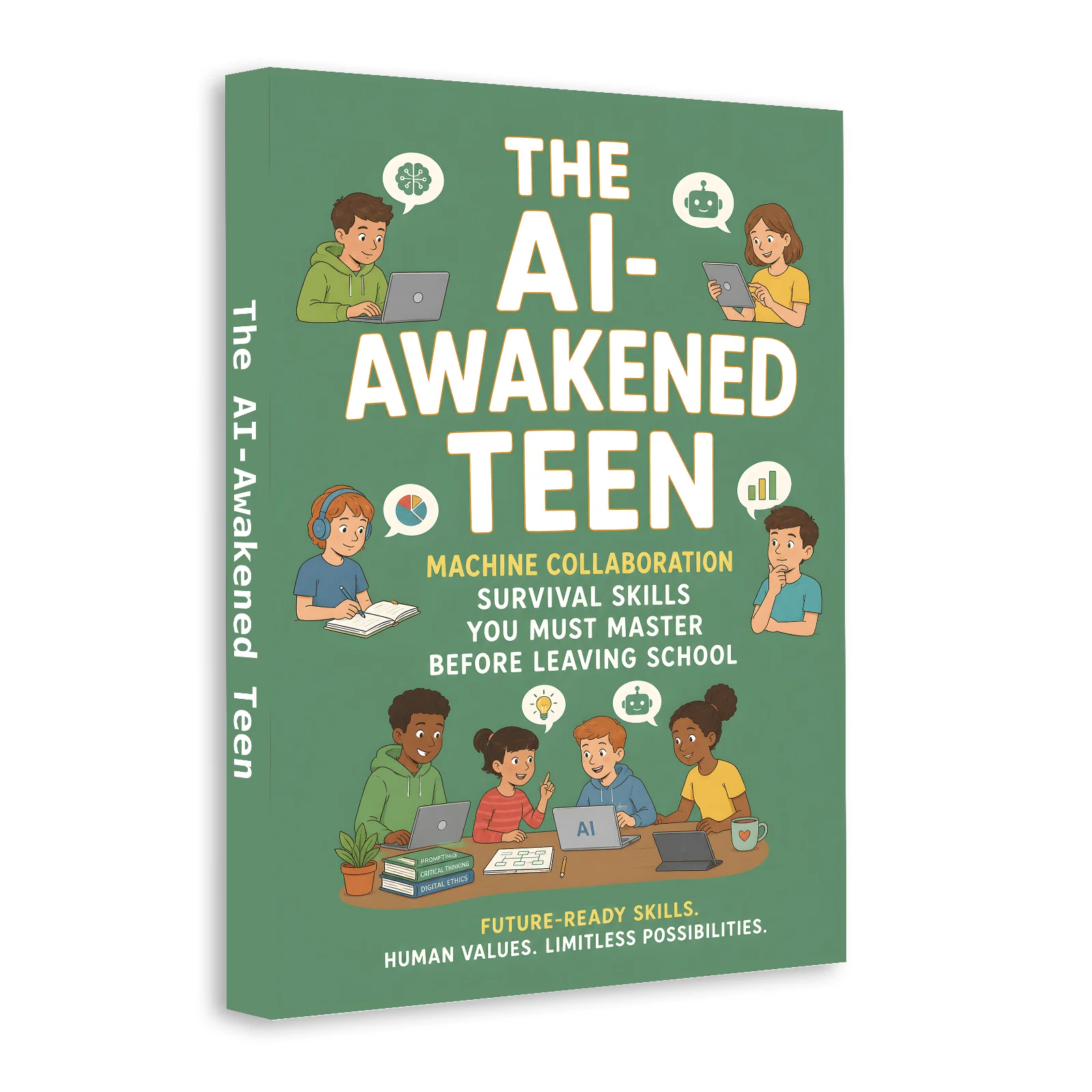 The AI-Awakened Teen: Future-Ready AI Skills Guide for Teens, Learn Human-AI Collaboration, Critical Thinking, Prompting, Ethics