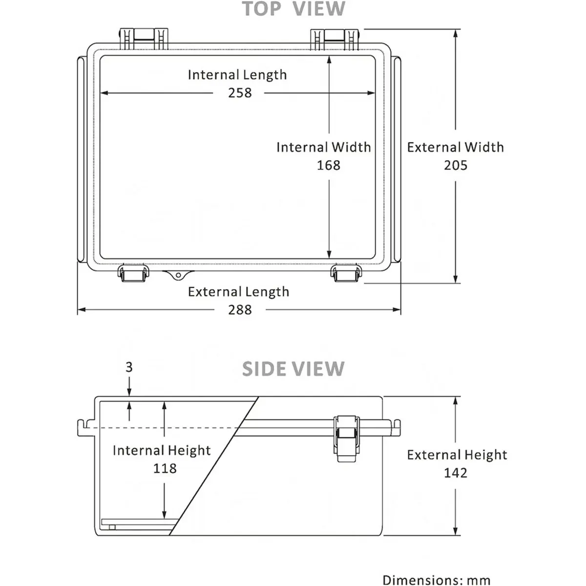 Winter Essential Outdoor Junction Box, IP67 Waterproof Plastic Enclosure for Electrical Project, Includes Mounting Plate and Wal