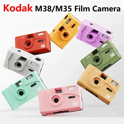 Cámara de película Kodak M35, cámara de película Manual Retro de 35MM, máquina de película no desechable con repetibilidad de función de Flash