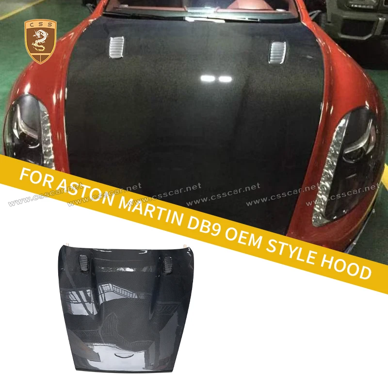 

For Aston Martin DB9 OEM Style Car Front Engine Modified Carbon Fiber Air Vent Cover Bonnet Hood