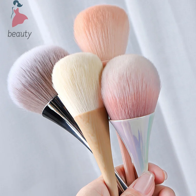 Dust Cleaning Nail Brush Manicure Nail Art Brush Big Head Flower Powder Blush Brush Salon Makeup Beauty Nail Accessories Tool