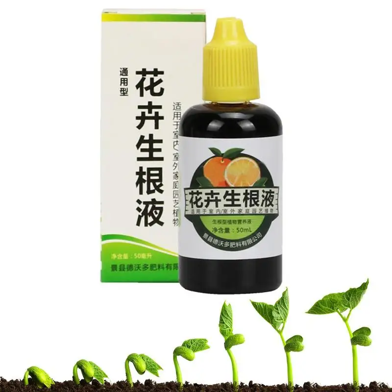 50ml Plant Root Booster Liquid Rooting Fertilizer For Fast And Strong Root Growth Nutrient-Rich Formula Rooting Stimulator