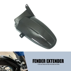 Carbon Rear Fender Extender Mudguard Splash Guard Cover For HONDA NC750X NC750 X NC 750X 2012-2023 2022 2021 2020 2019 2018