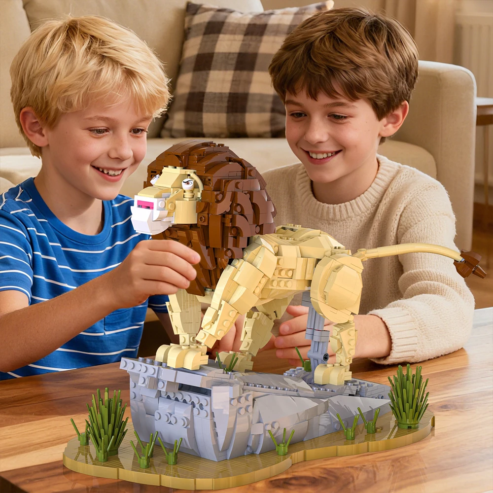 

IN STOCK MOC Creativity The Lion King Building Blocks Assembling Animal Bricks Model DIY Toys for Boys Christmas Gift Sets