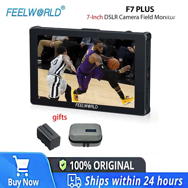 FEELWORLD F7 PLUS NEW 7-Inch DSLR Camera Field Monitor Touch Screen 4K HDMI High Brightness 1200nit With Gifts