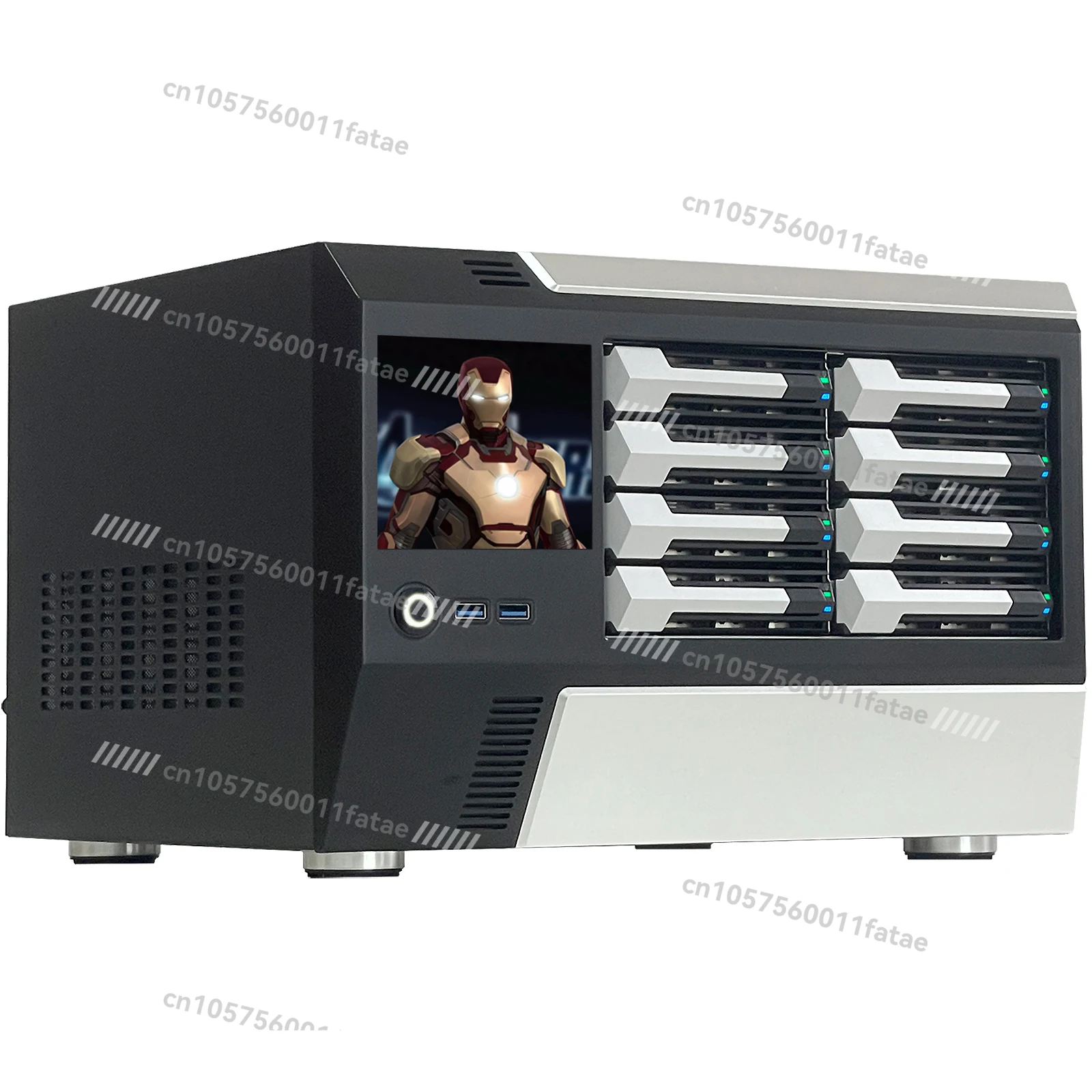 

8-Disk Nas Chassis 8-disk MATX with Backplane Hot-swappable SATA Hard Disk SAS Full Height PCI Slot FLEX Power Supply