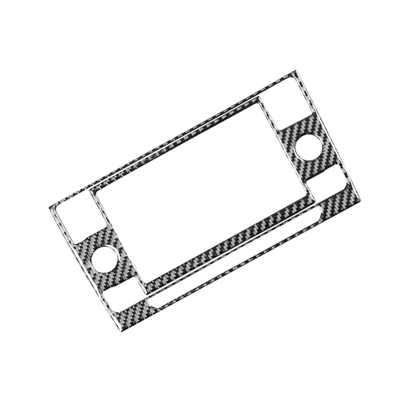 Para Volkswagen Jetta Mk7 Bora 2019-2023 consola central de fibra de carbono cubierta de marco de navegación accesorios embellecedores