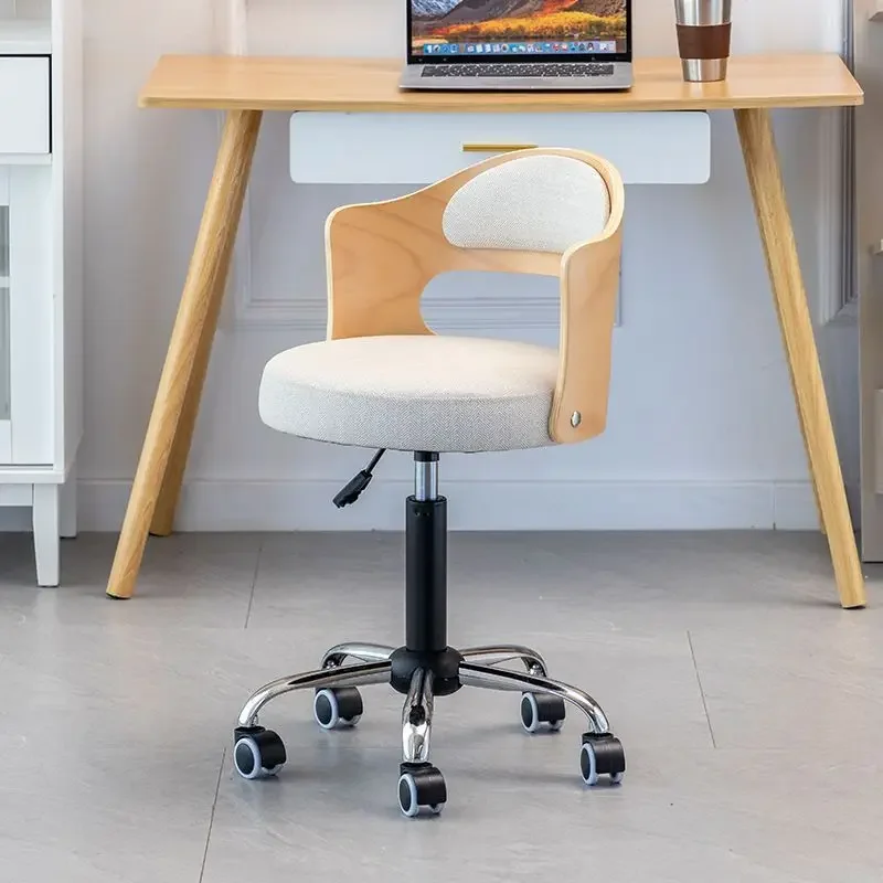 Krzesło barowe nowoczesne proste stołek z nitami do użytku domowego krzesło barowe z litego drewna uniwersalne krzesło na kółkach