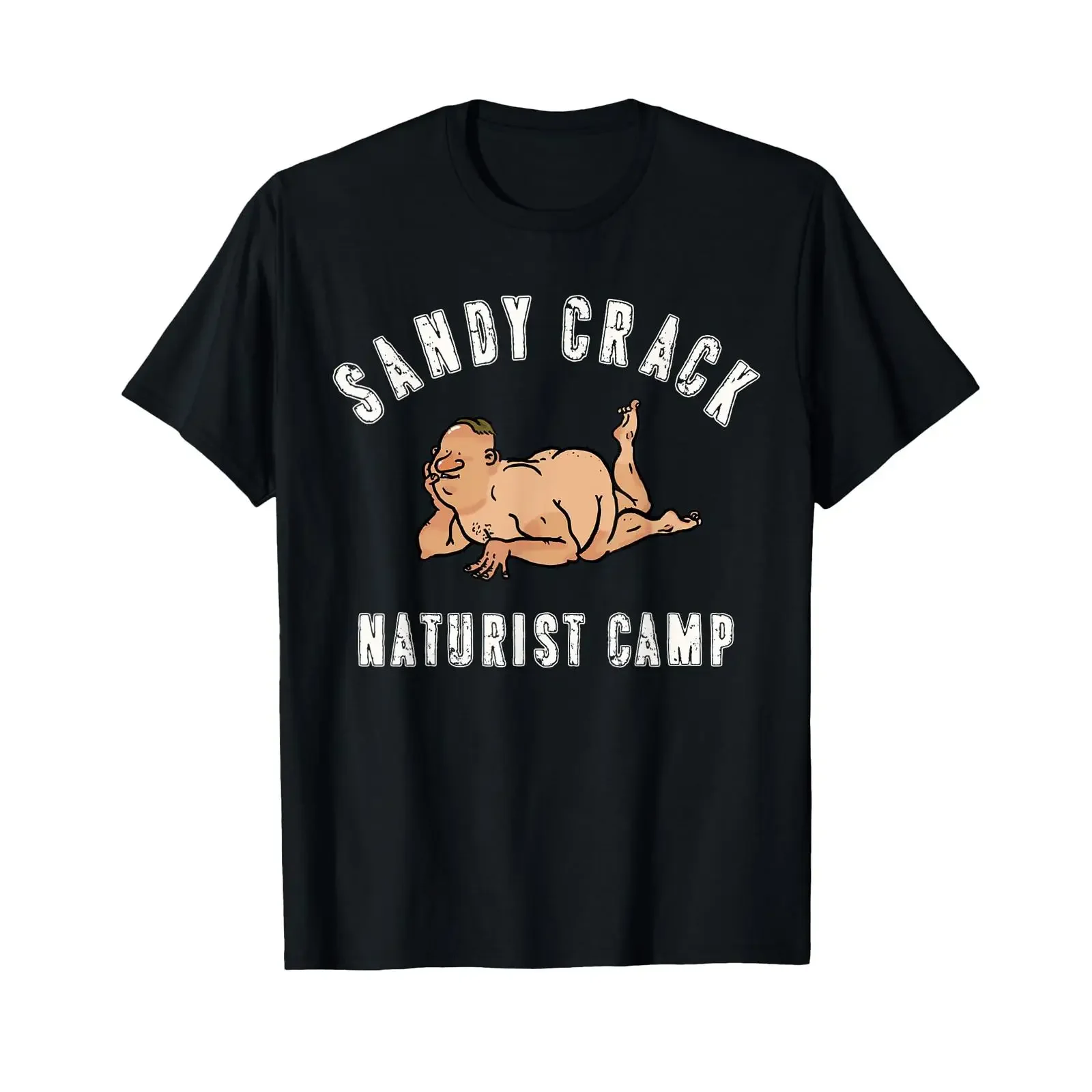 Sandy Crack FKK Lager T Shirt black s vintage Washed designer clothes Versatile Stylish streetwear Breathable Unisex Stretched