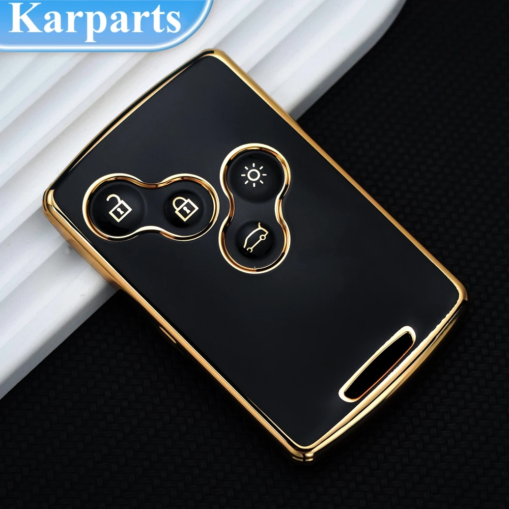 

TPU Car Key Case Cover Shell Fob For Renault Duster Captur Clio Logan Megane Koleos Scenic Nema Fluence Zoe 4 Button Accessories