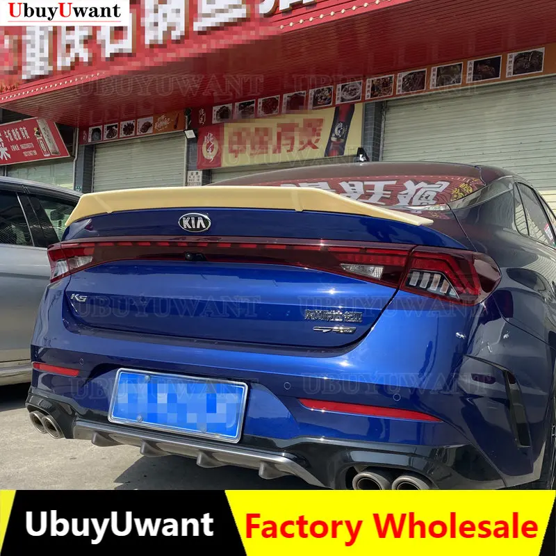 For Kia Optima K5 GT 2020 2021 K5 DL3 Spoiler ABS Plastic Gloosy Black Rear Trunk Lip Spoiler Car Tail Wing Decoration