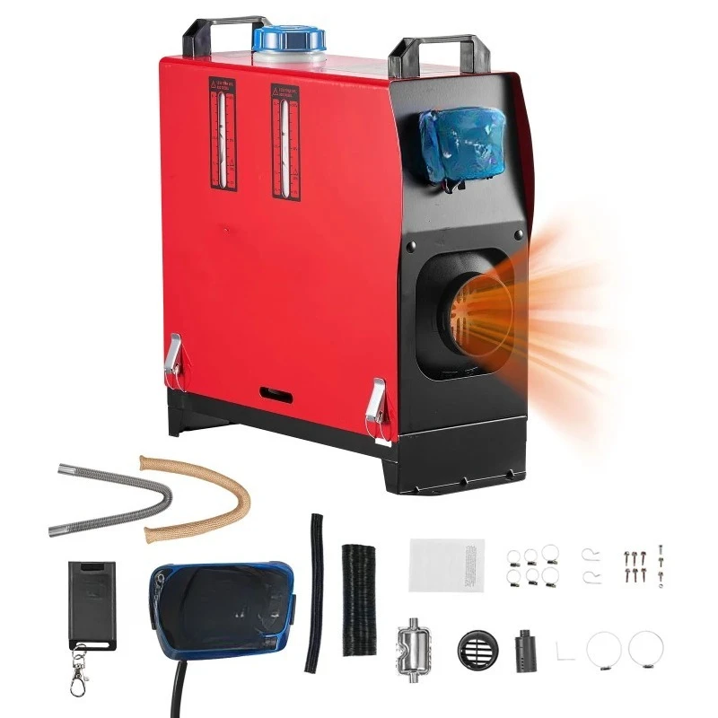8KW Diesel Air Heater DC12-24V Diesel Parking Heater with Remote Control, Pre-Heating Function, for RV, Truck, Camper