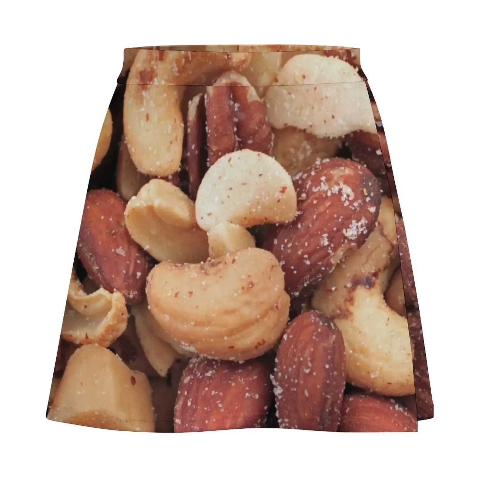 A close up image of mixed nuts Mini Skirt skirt women korean skirt Mini