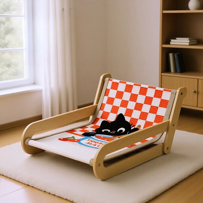 

NEW Sisal Cat Bed Wear-resistant Cat Scratching Board Integrated Extra Large 62cm Recliner Cat Hemp Sofa Pet Supplies