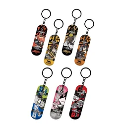 Game Zenless Zone Zero Official Mini Skateboard Keychain Nicole Anby 3D Q-version Character Pendant Keyrings Cosplay Anime Gifts