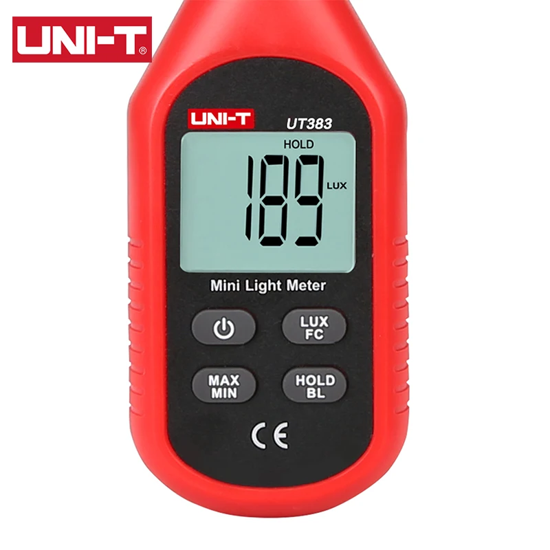 UNI-T Ut383 Digitale Lichtmeter Ut383bt Lux Meter 200,000 Lux Illuminometers Fotometer Milieu Tester Bluetooth